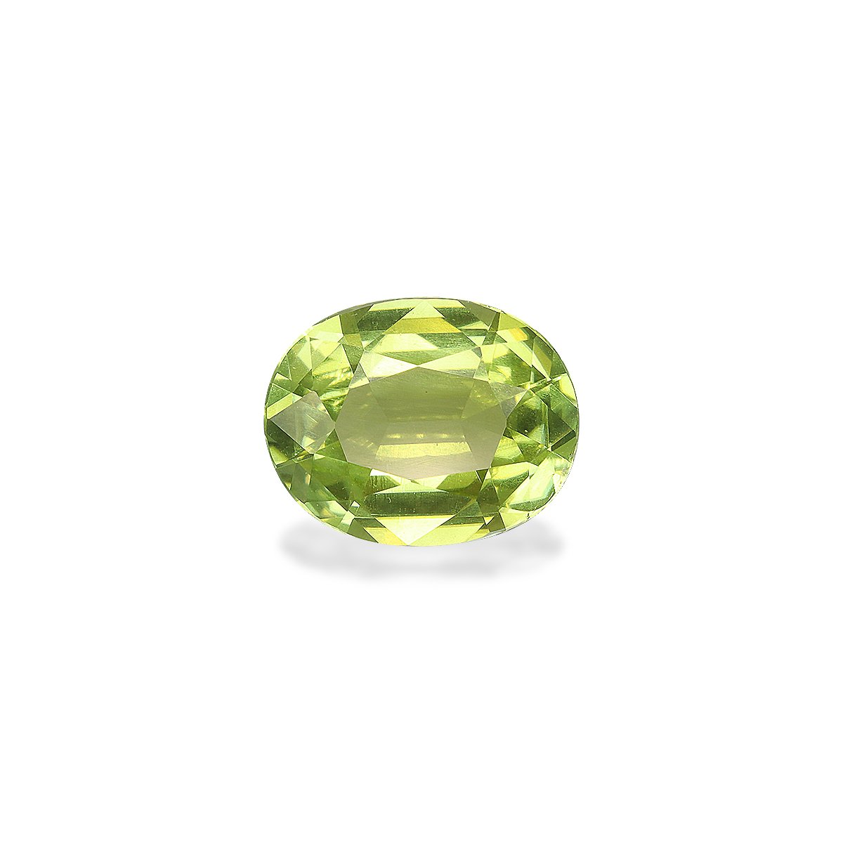 lime green cuprian tourmaline, 2.54ct oval cut — main view