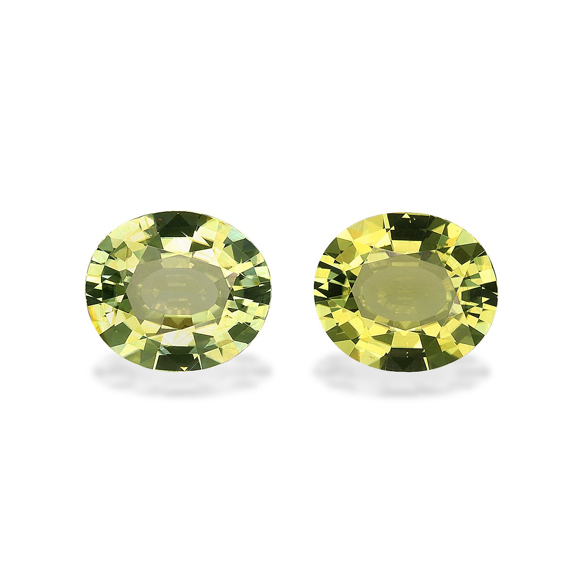 lime green cuprian tourmaline, 4.36ct oval cut — main view
