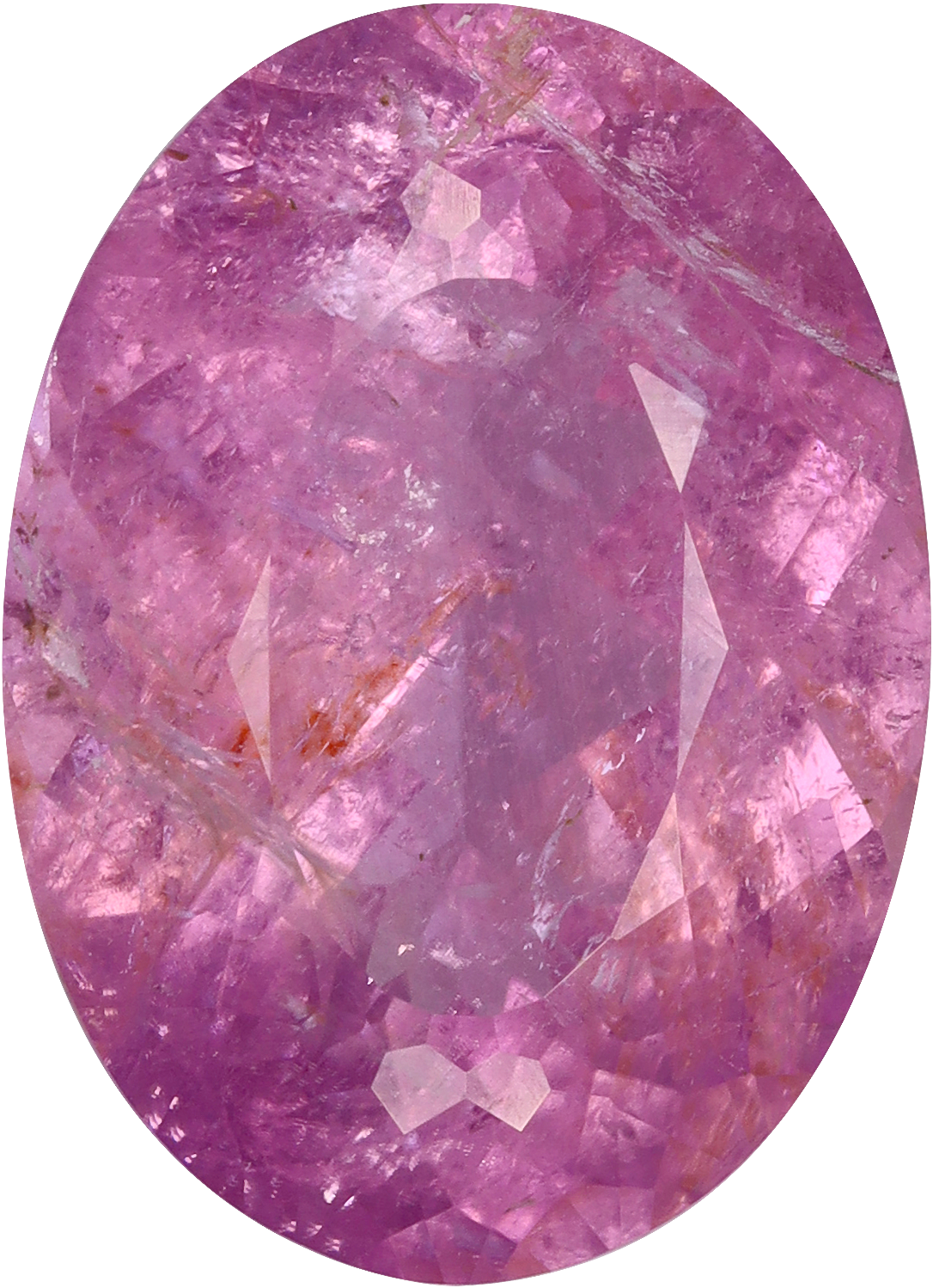 Oval cut cuprian tourmaline, 13.95 by 10.13 mm, shown at actual size