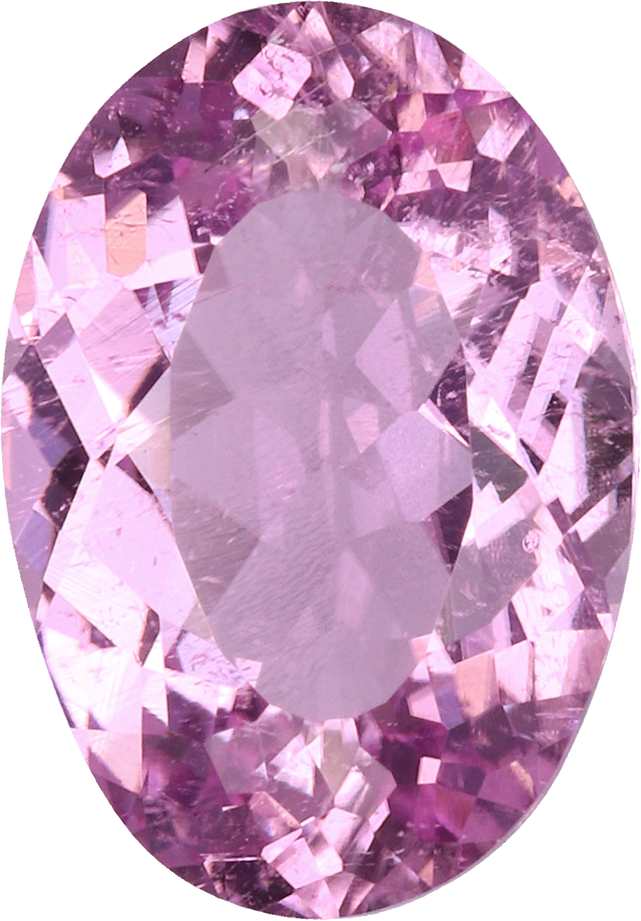 Oval cut cuprian tourmaline, 9.36 by 6.52 mm, shown at actual size