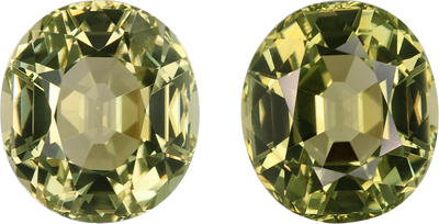 Oval cut cuprian tourmaline, 11.91 by 10.56 mm, shown at actual size