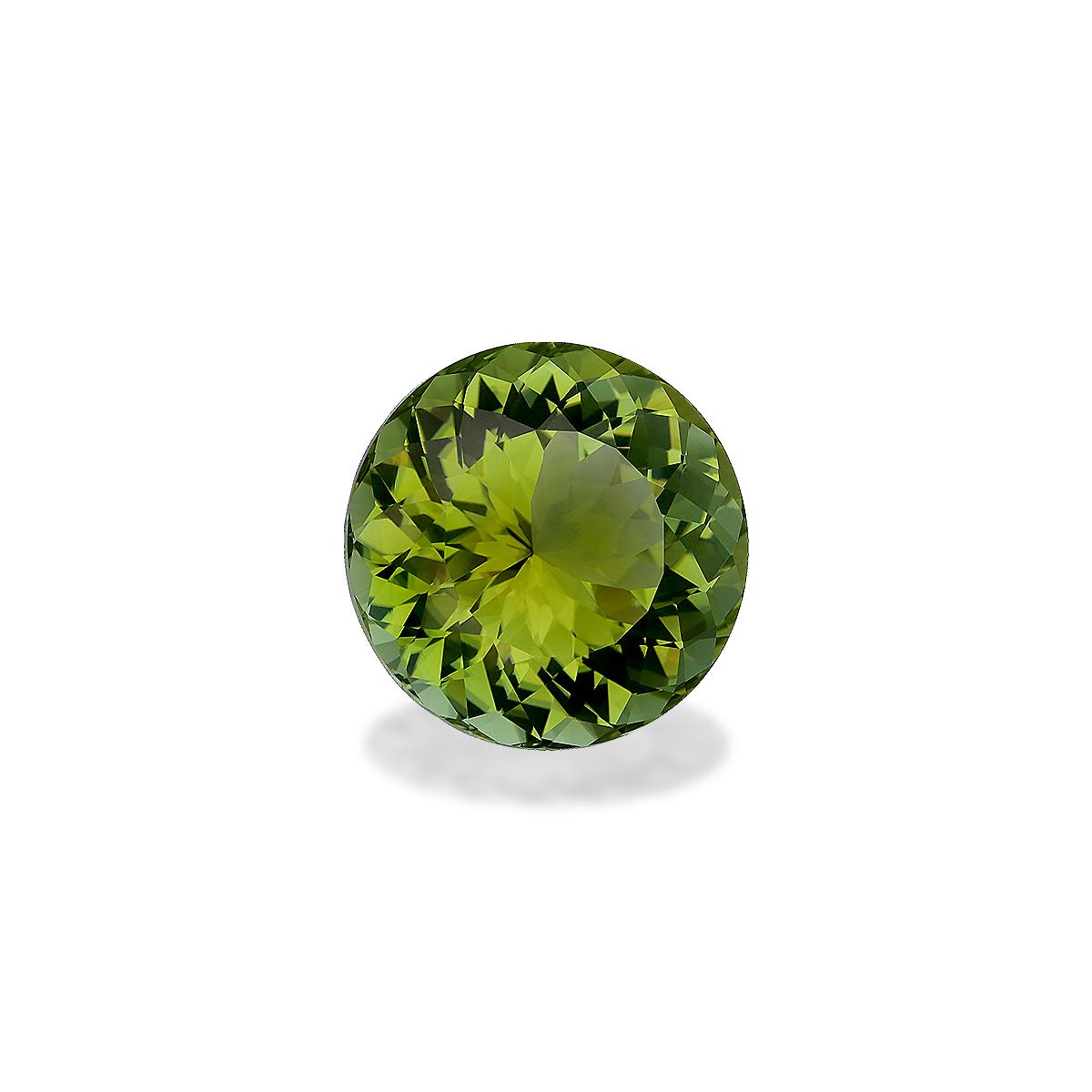 lime green cuprian tourmaline, 29.44ct round cut — view 3