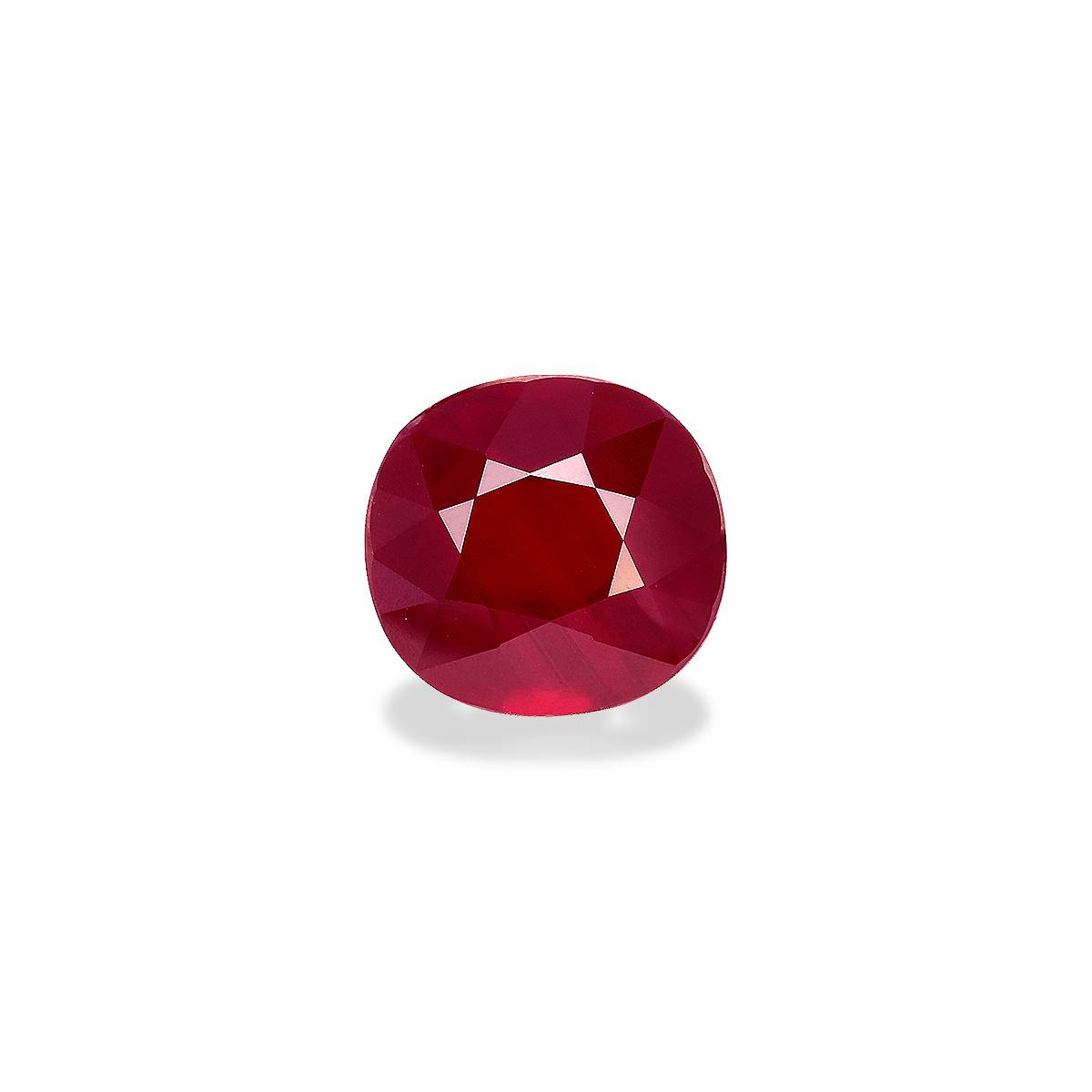 red mozambique ruby, 3.27ct cushion cut — main view