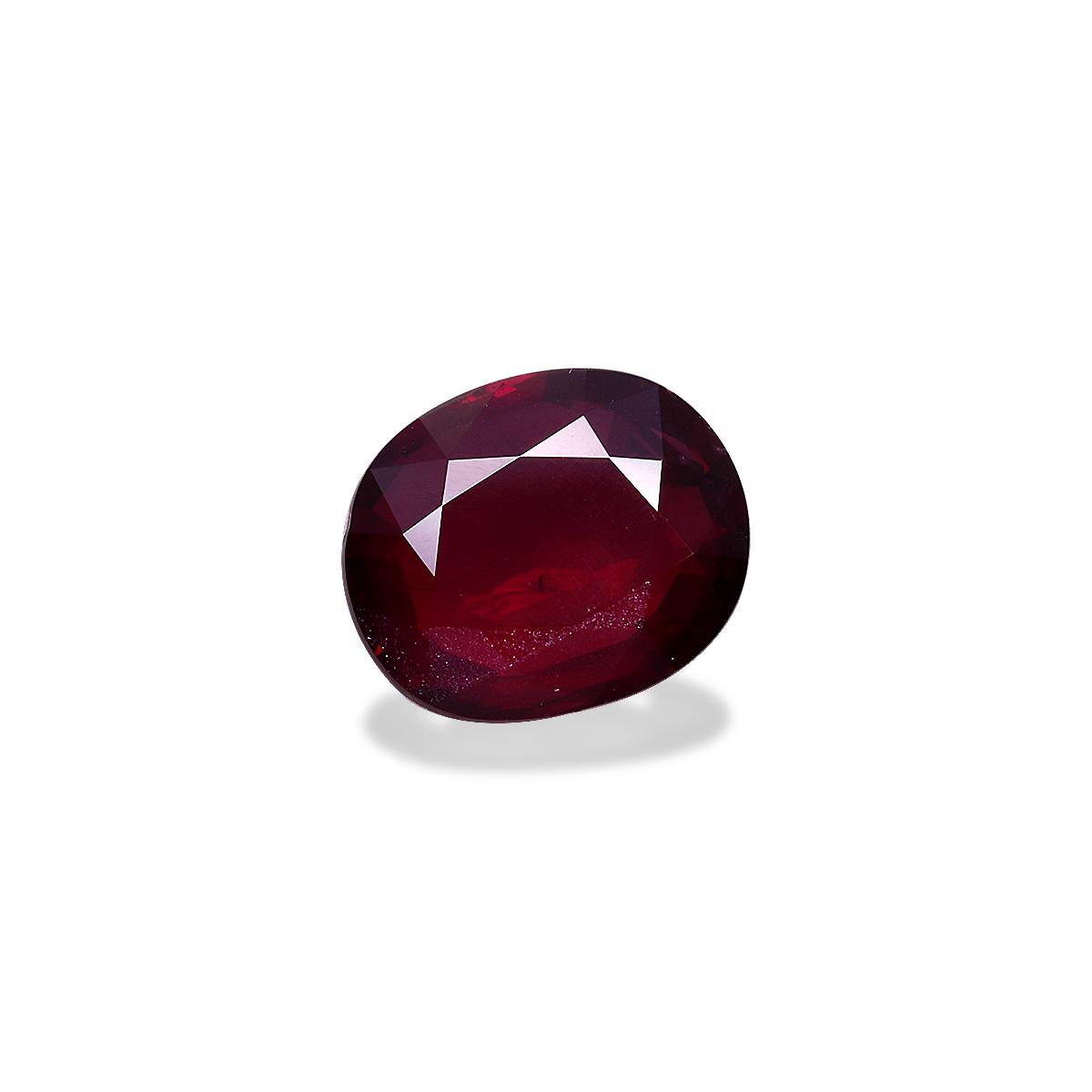 Pigeons Blood red mozambique ruby, 5.02ct oval cut — view 3