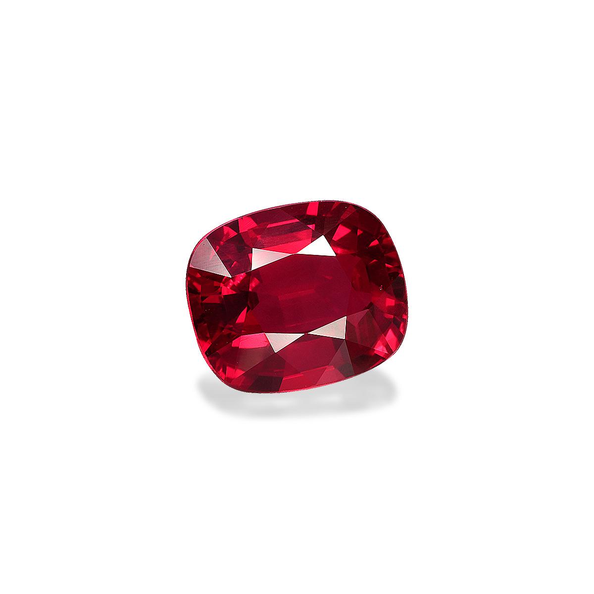 Crimson Red red mozambique ruby, 5.08ct cushion cut — view 3