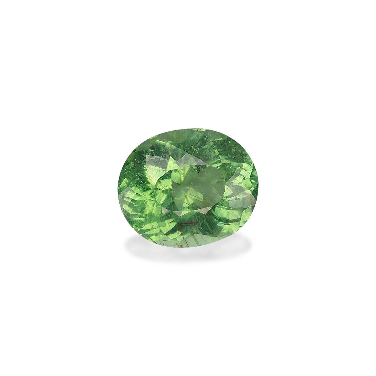 green paraiba tourmaline, 4.92ct oval cut — view 3
