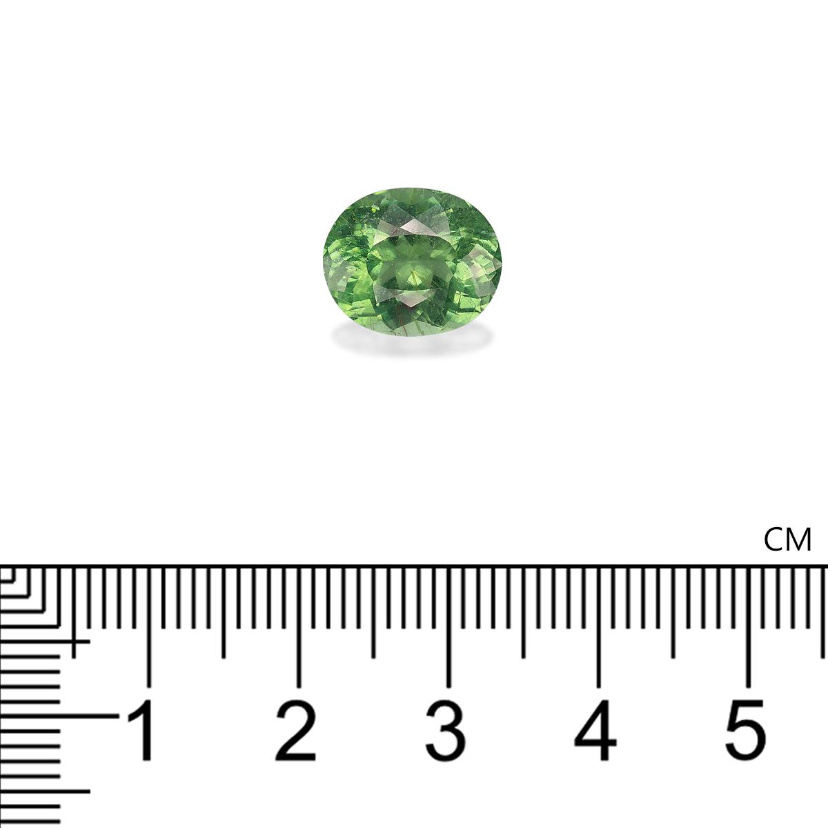 green paraiba tourmaline, 4.92ct oval cut — view 4