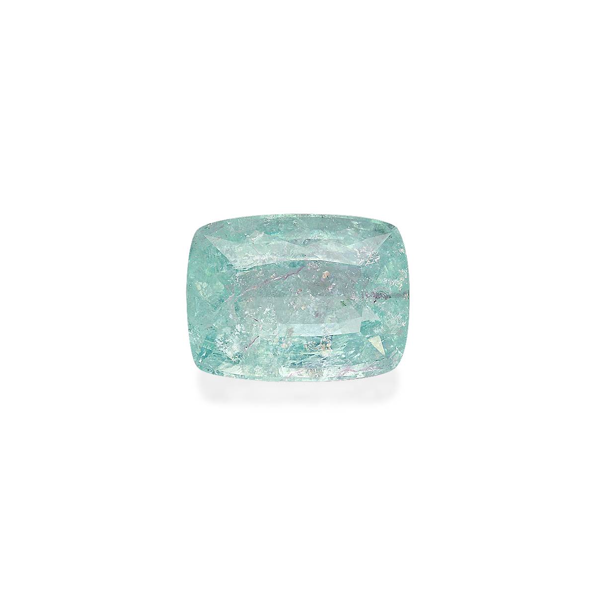 sky blue paraiba tourmaline, 42.01ct cushion cut — main view