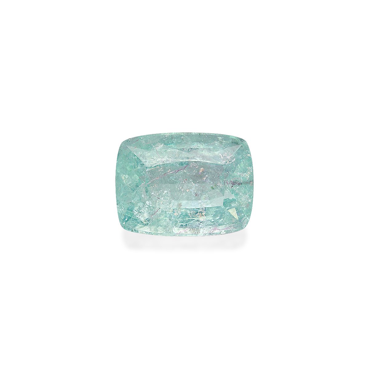 sky blue paraiba tourmaline, 42.01ct cushion cut — main view