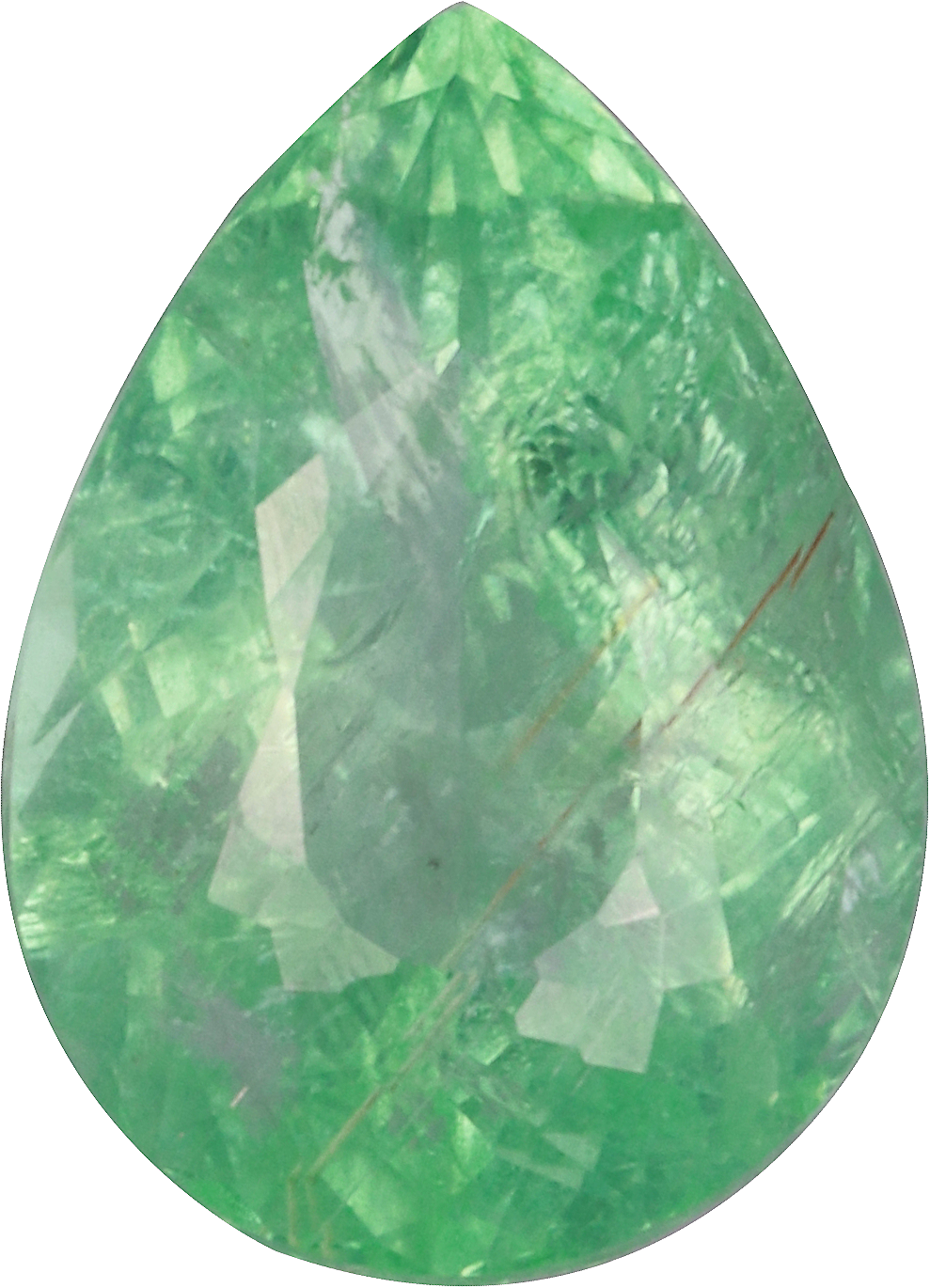 Pear cut paraiba tourmaline