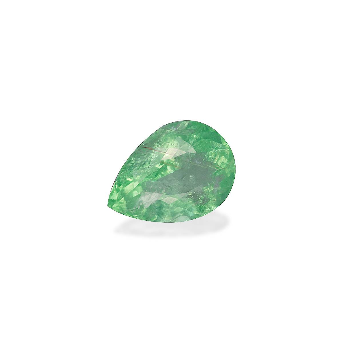 cotton green paraiba tourmaline, 2.76ct pear cut — view 3