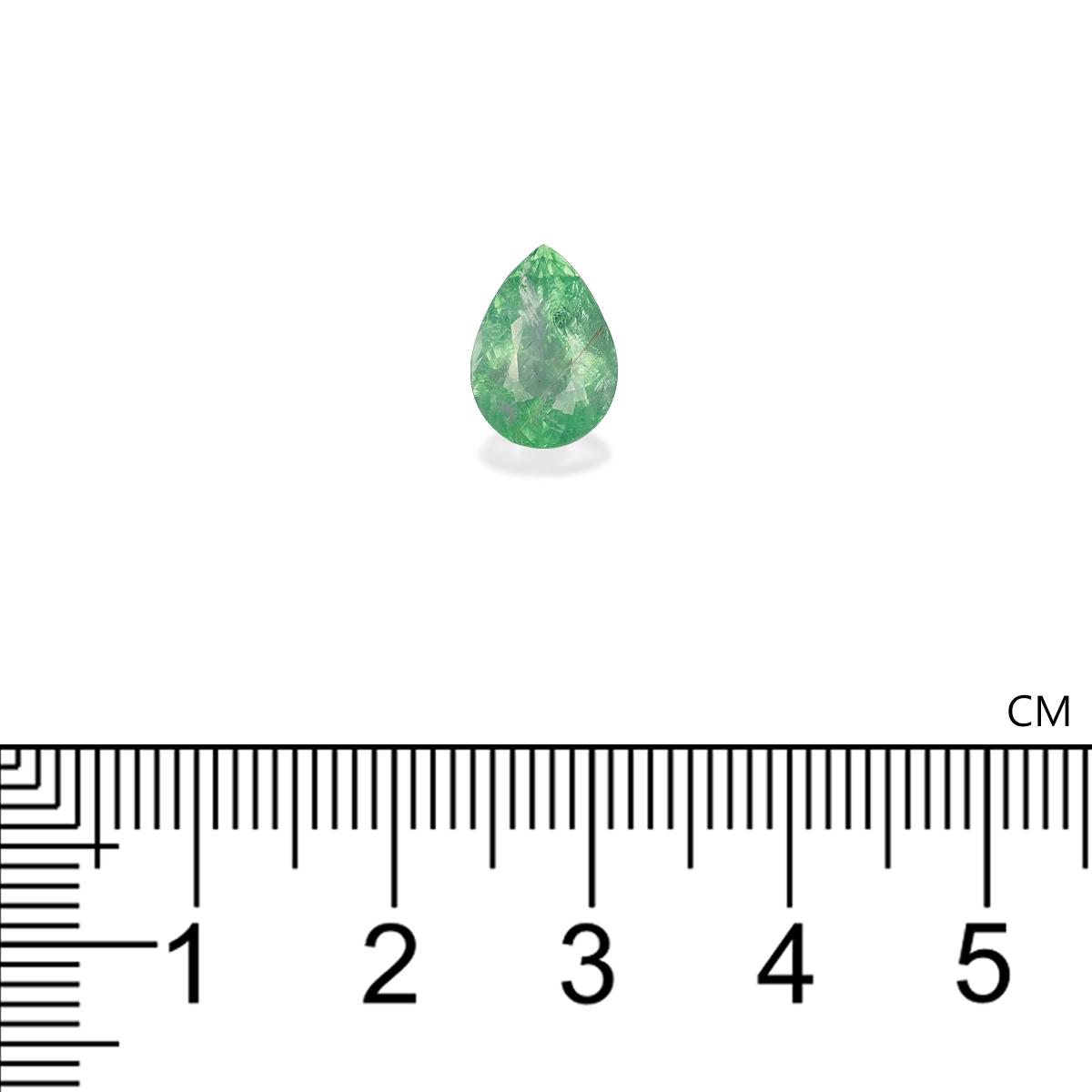 cotton green paraiba tourmaline, 2.76ct pear cut — view 4