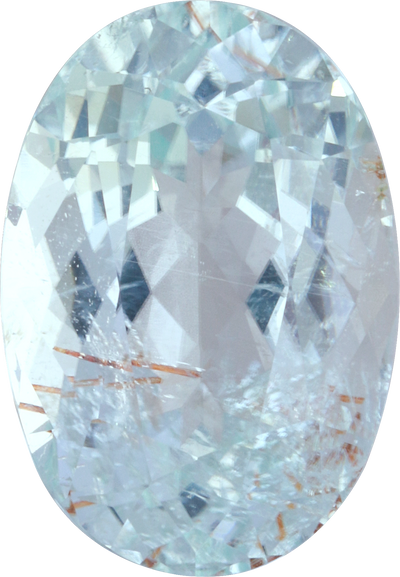 Oval cut paraiba tourmaline, 14.35 by 9.93 mm, shown at actual size