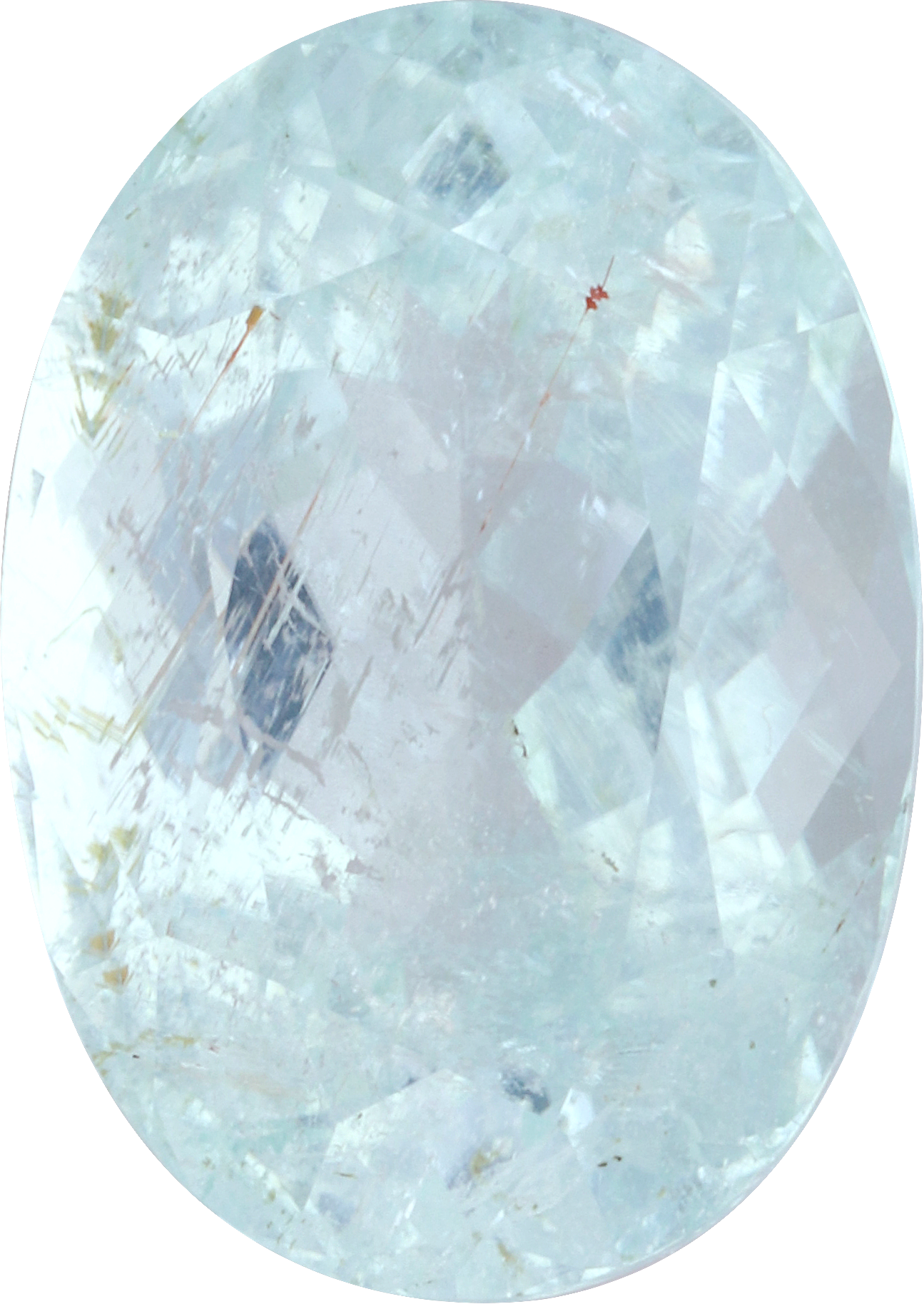 Oval cut paraiba tourmaline, 15.08 by 10.72 mm, shown at actual size