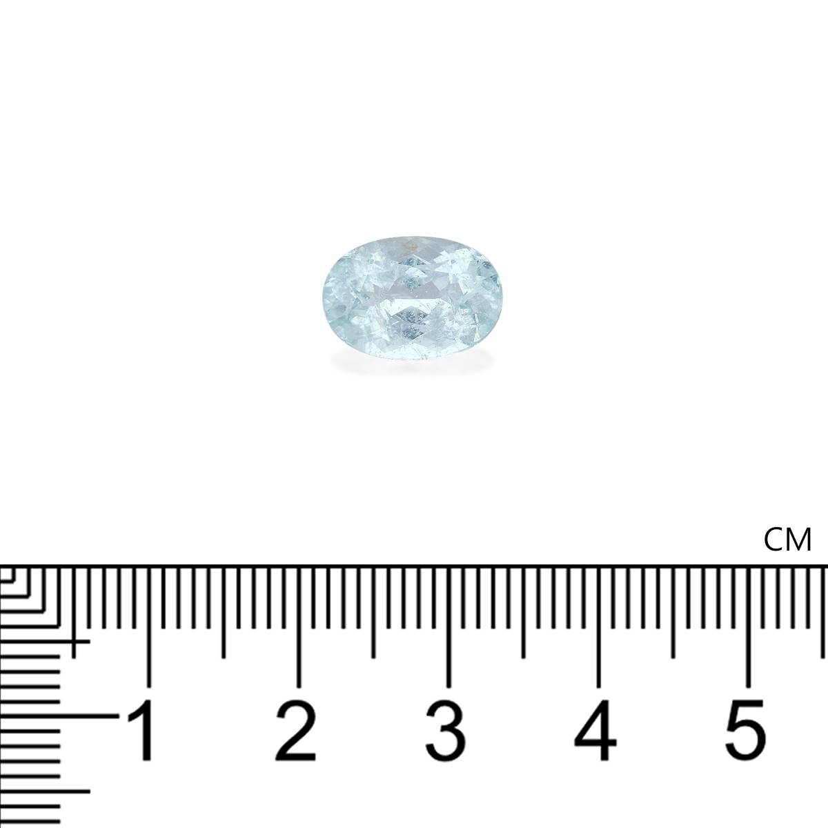 sky blue paraiba tourmaline, 4.04ct oval cut — view 4