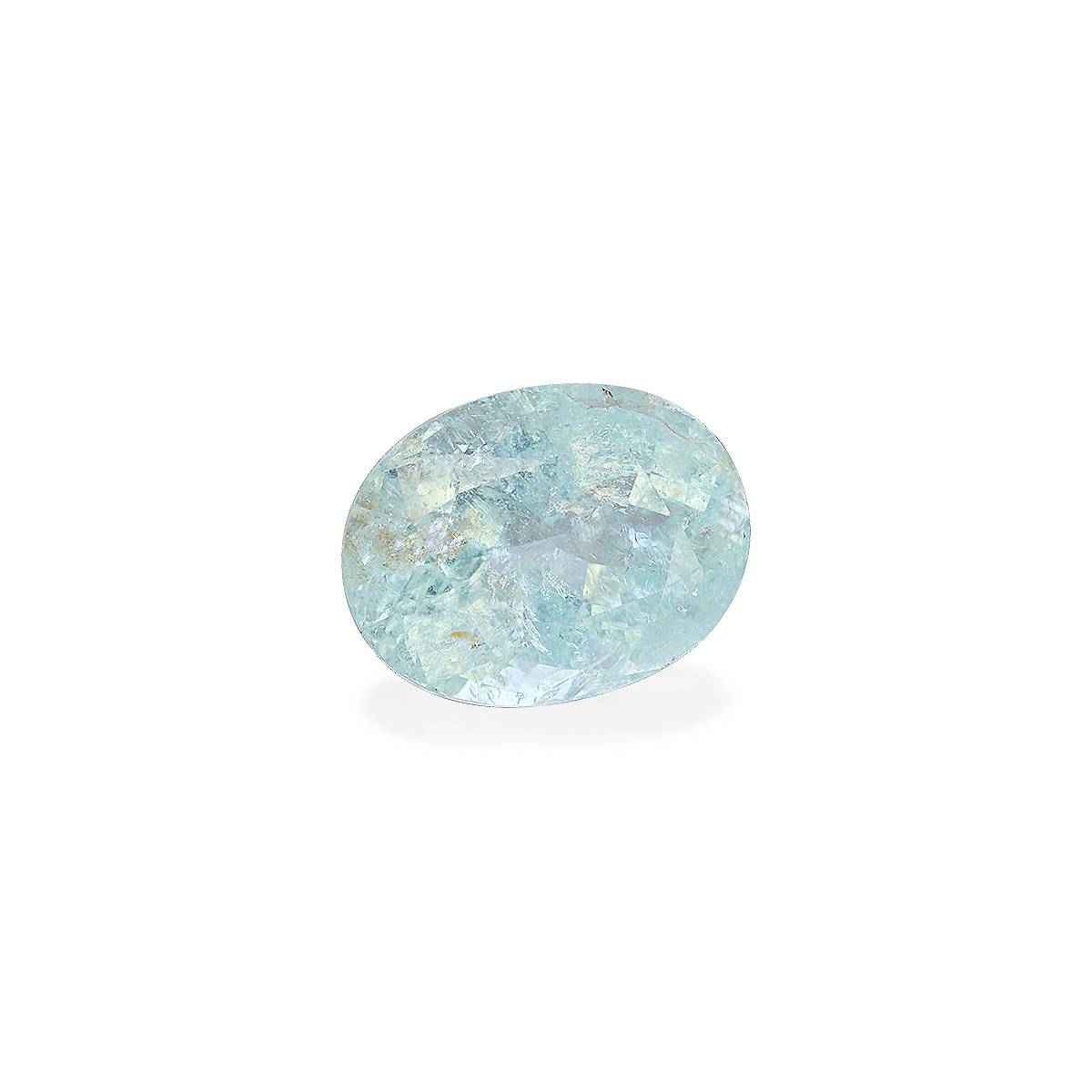 baby blue paraiba tourmaline, 10.46ct oval cut — view 3