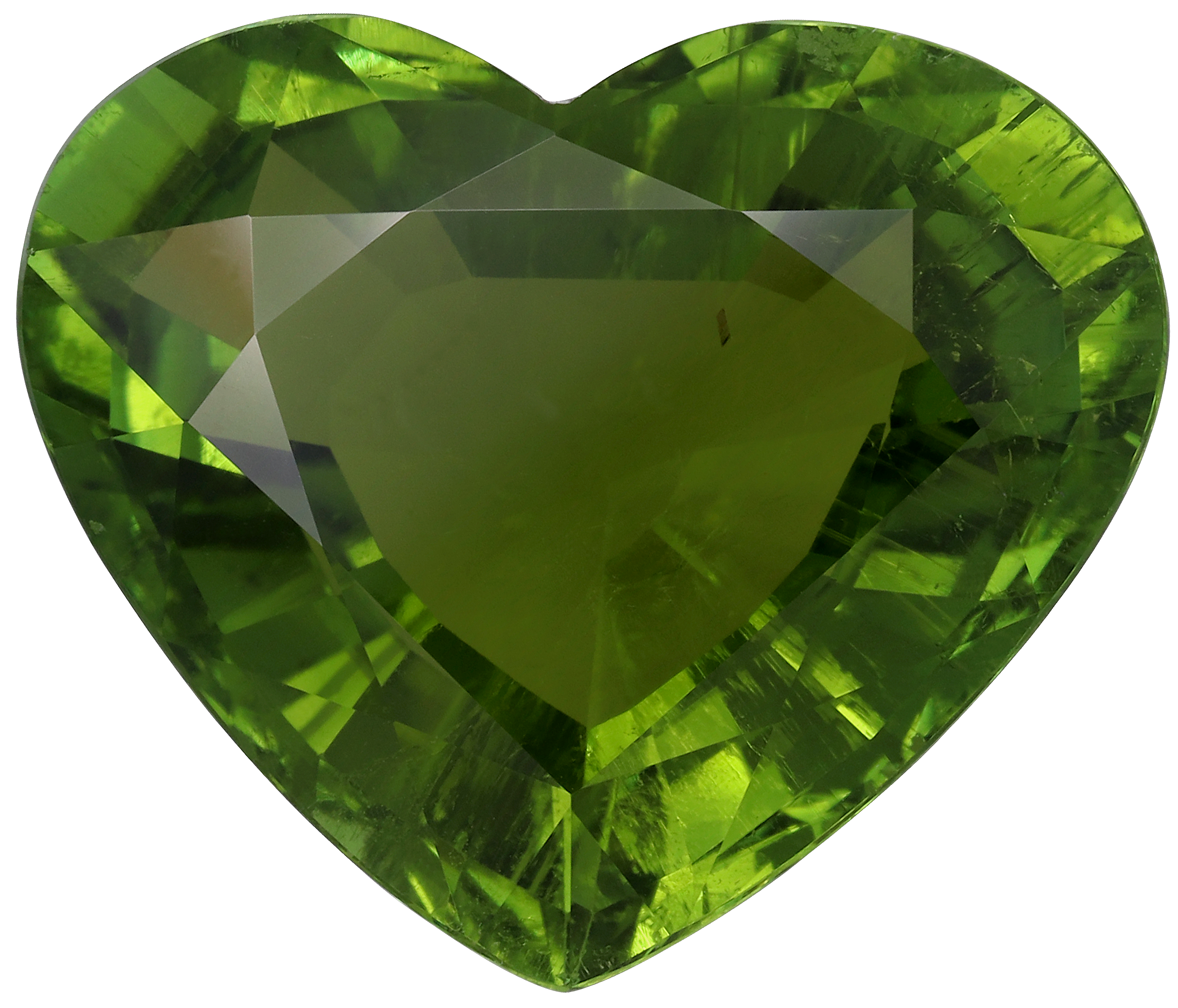 Heart cut paraiba tourmaline, 20.11 by 23.86 mm, shown at actual size