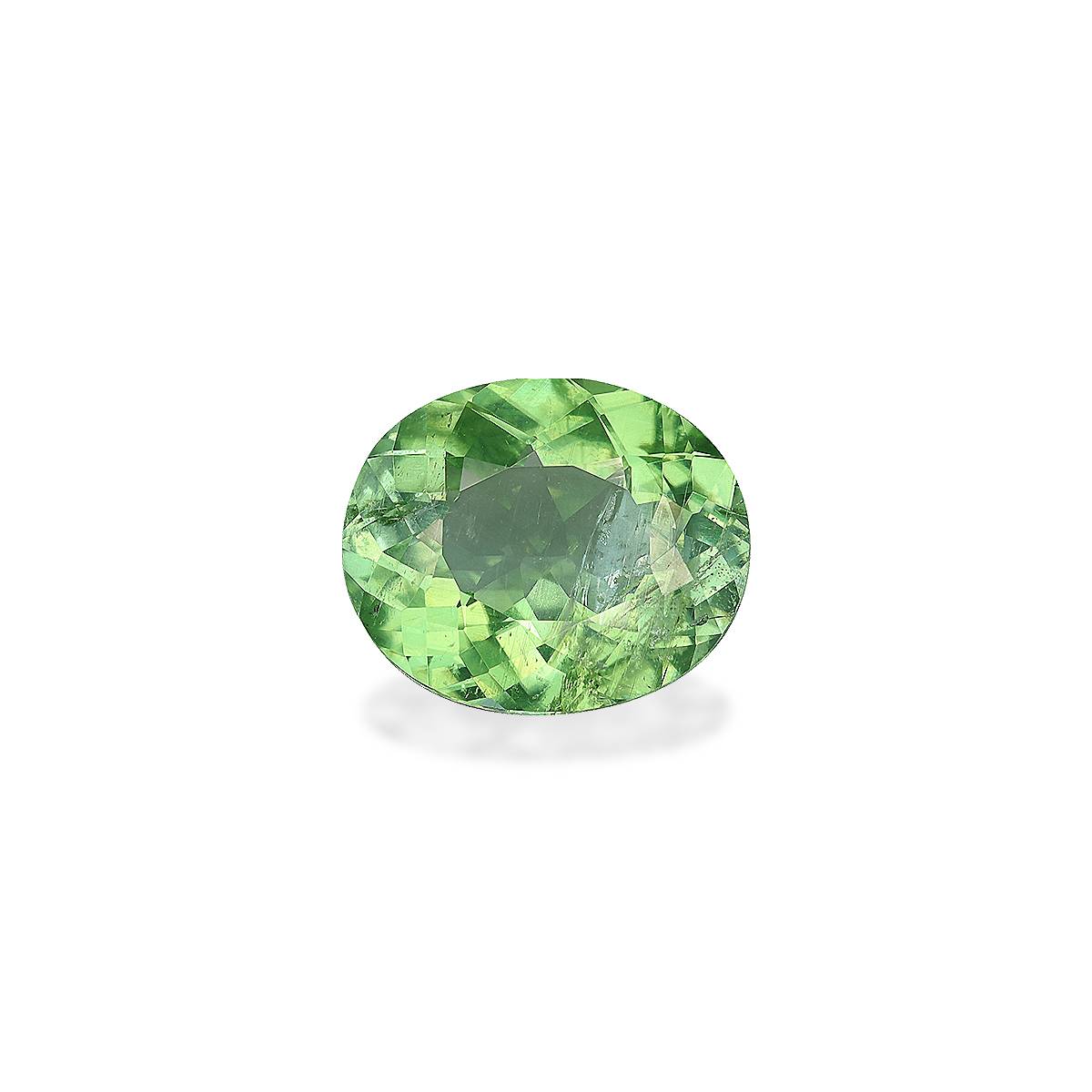pistachio green paraiba tourmaline, 3.57ct oval cut — main view
