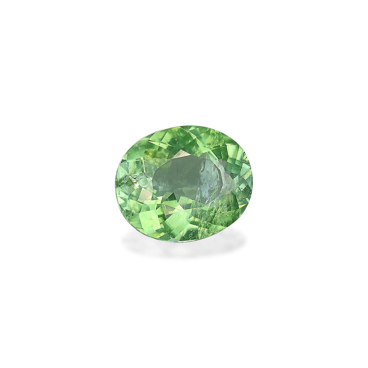 pistachio green paraiba tourmaline, 3.57ct oval cut — view 3