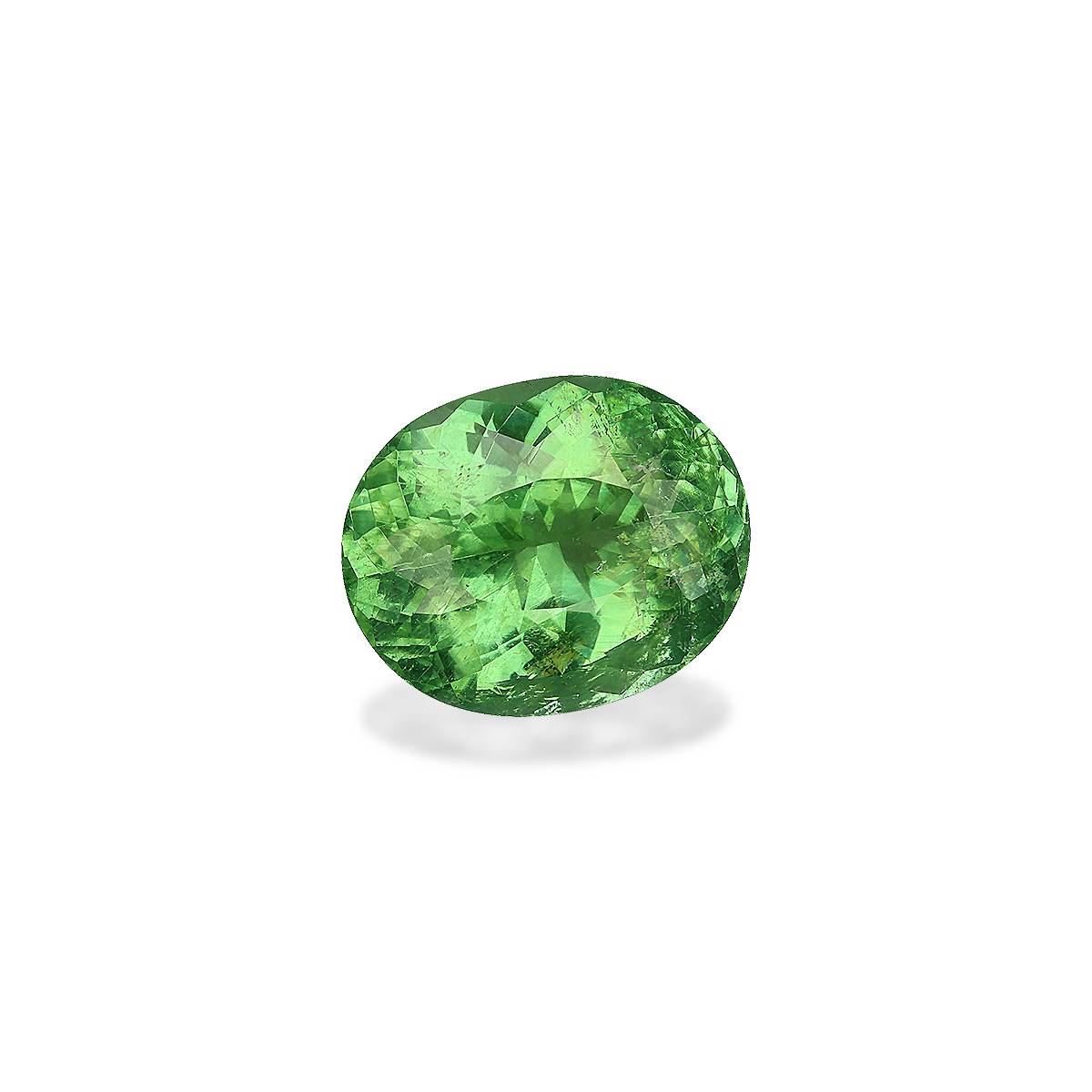 green paraiba tourmaline, 4.62ct oval cut — view 3