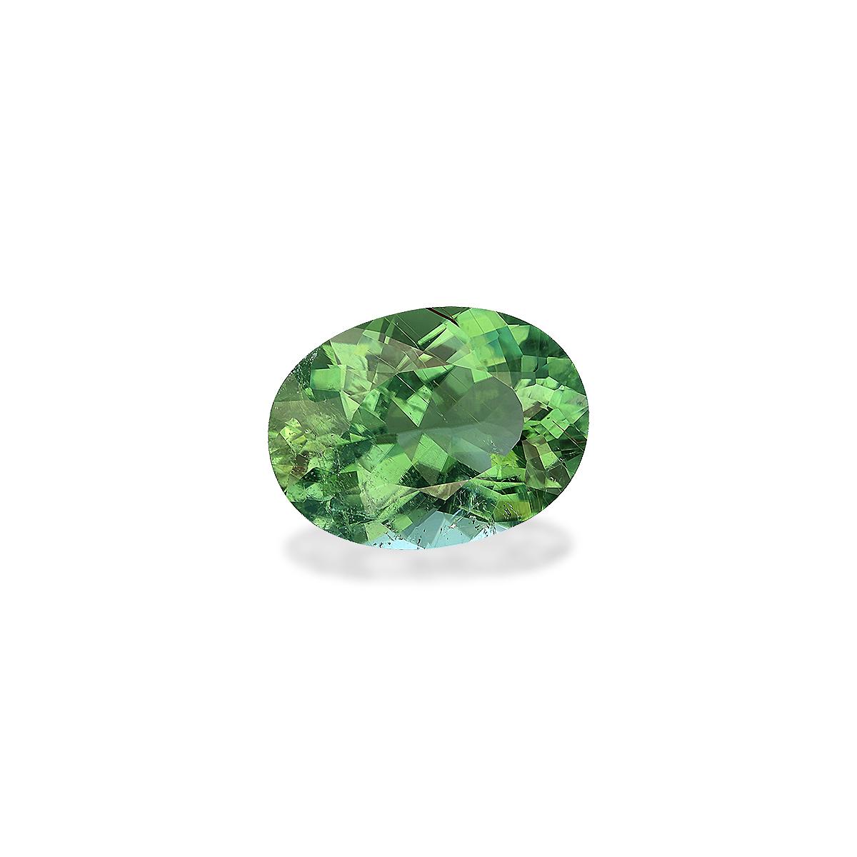 cotton green paraiba tourmaline, 5.44ct oval cut — view 3
