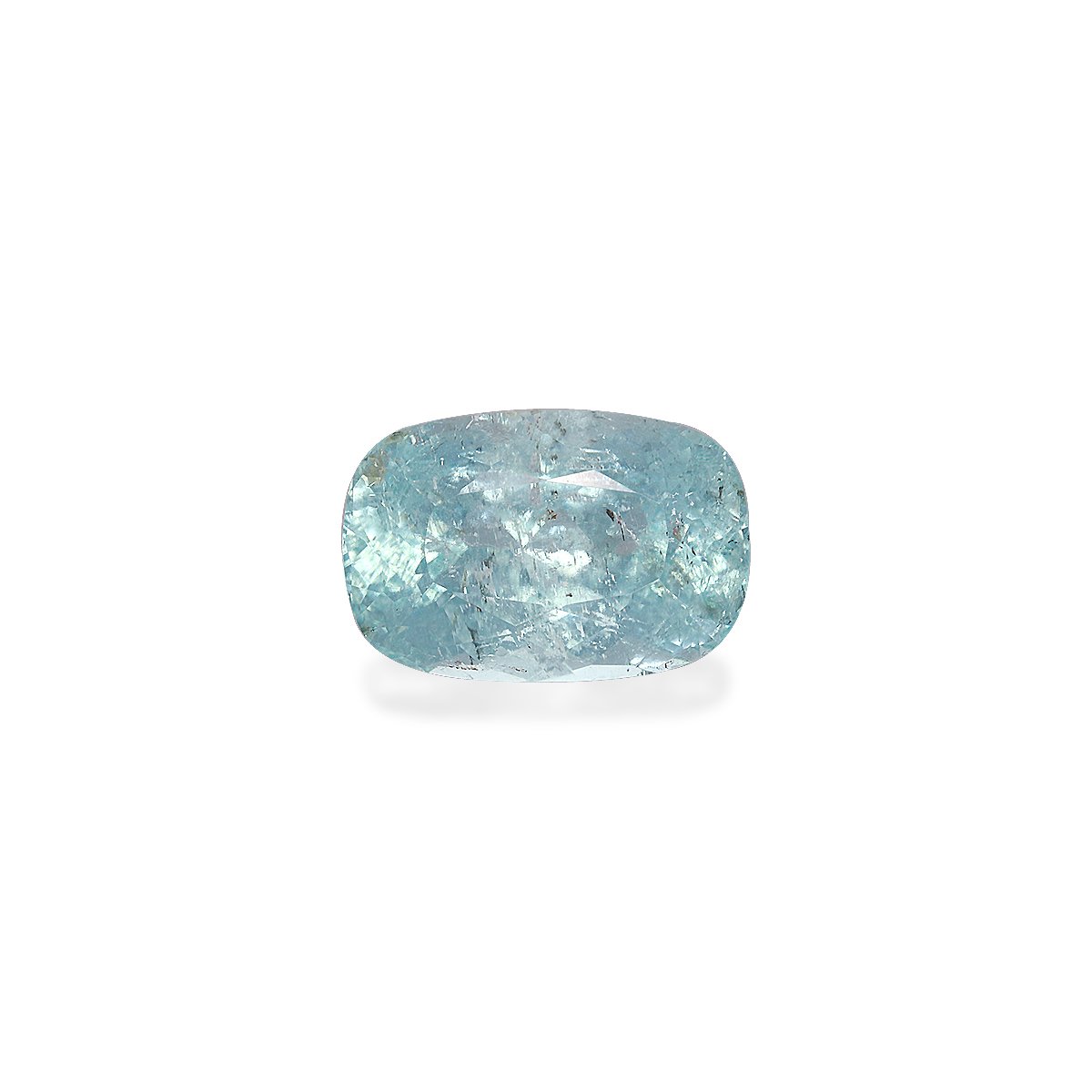 baby blue paraiba tourmaline, 4.9ct cushion cut — main view