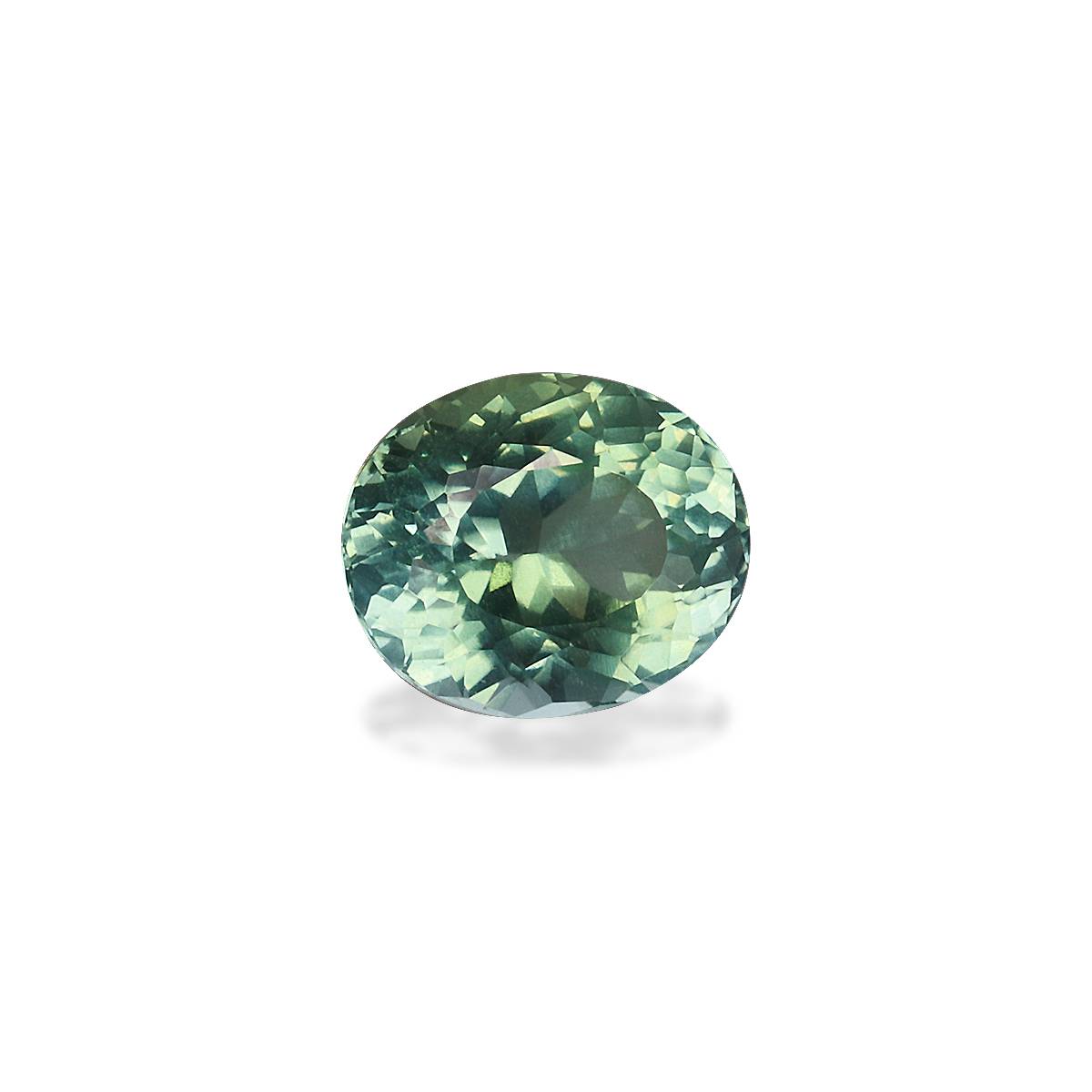 pale green paraiba tourmaline, 1.22ct oval cut — view 3