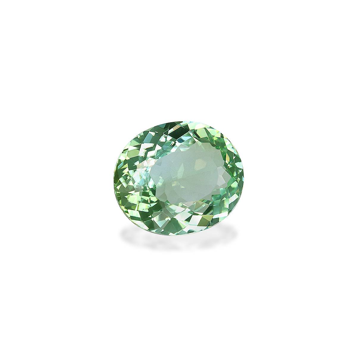 seafoam green paraiba tourmaline, 3.87ct oval cut — view 7