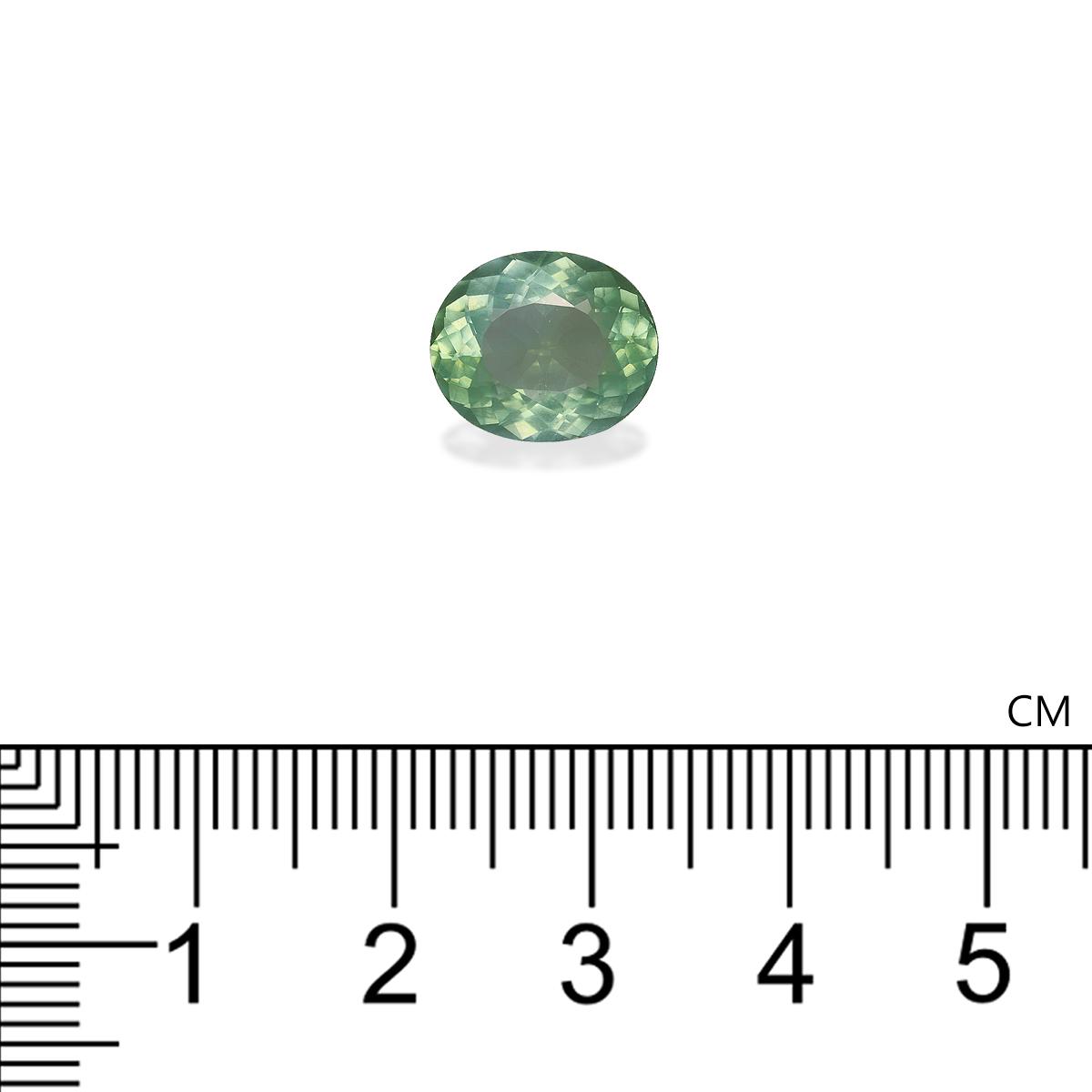 seafoam green paraiba tourmaline, 3.87ct oval cut — view 4
