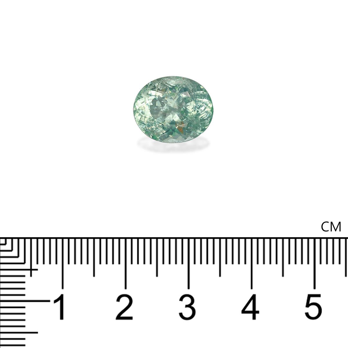 seafoam green paraiba tourmaline, 6.4ct oval cut — view 4
