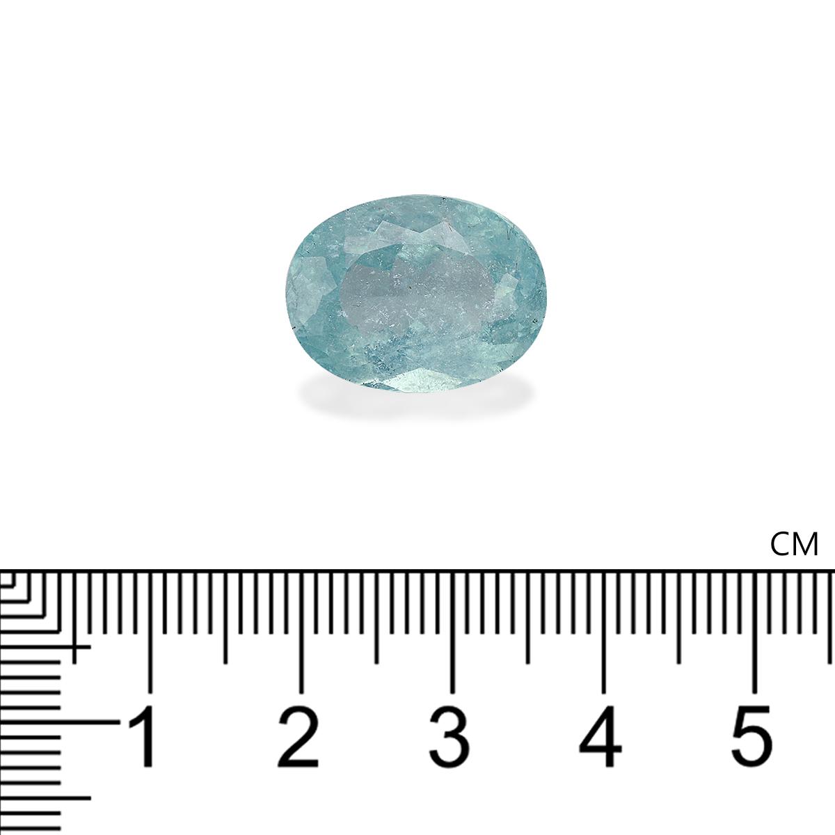 ice blue paraiba tourmaline, 13.03ct oval cut — view 4