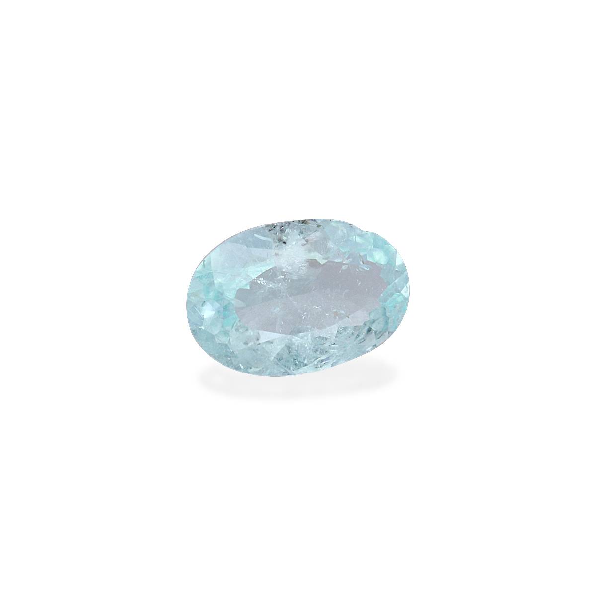 sky blue paraiba tourmaline, 0.65ct oval cut — view 3