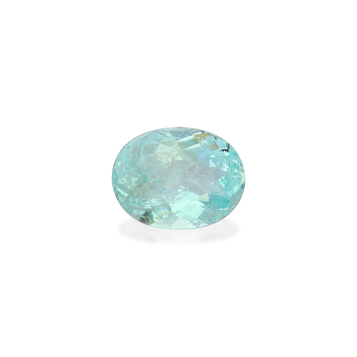 Neon blue paraiba tourmaline, 0.57ct oval cut — main view