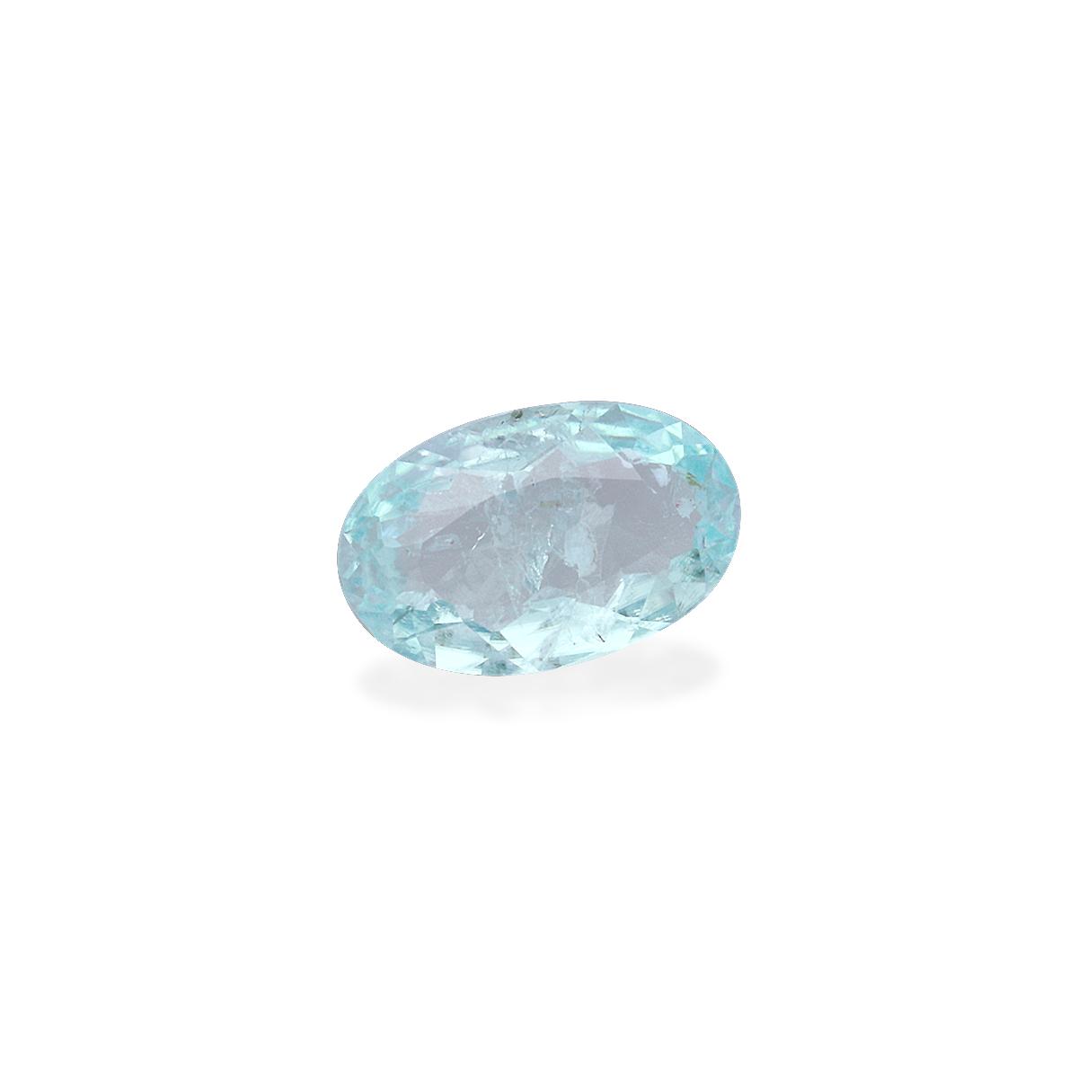 sky blue paraiba tourmaline, 0.67ct oval cut — view 3