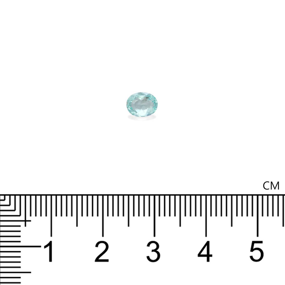 Neon blue paraiba tourmaline, 0.39ct oval cut — view 4