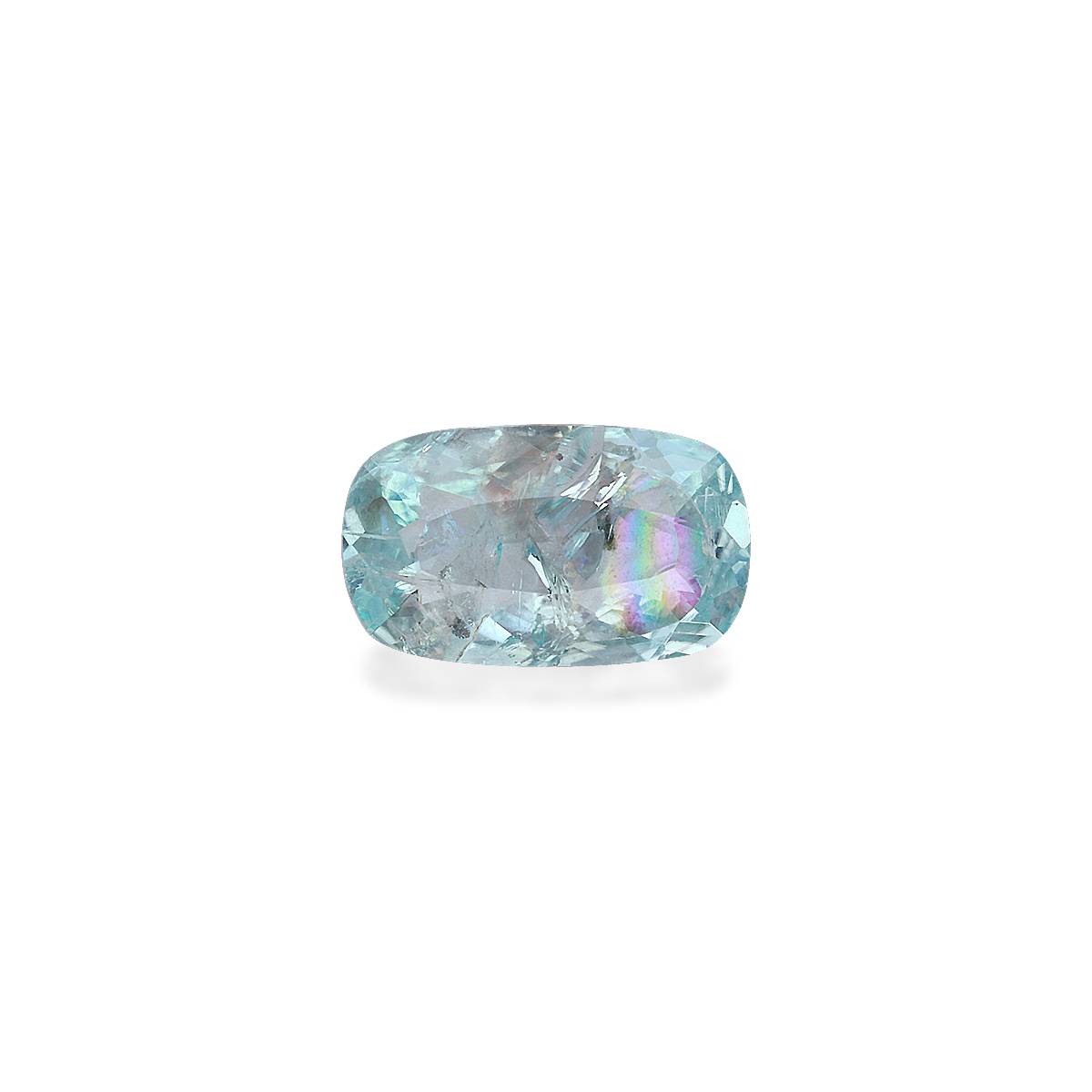 mist green paraiba tourmaline, 1.55ct cushion cut — main view