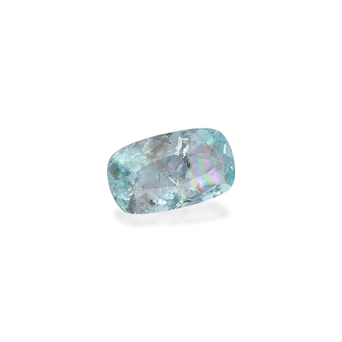 mist green paraiba tourmaline, 1.55ct cushion cut — view 3