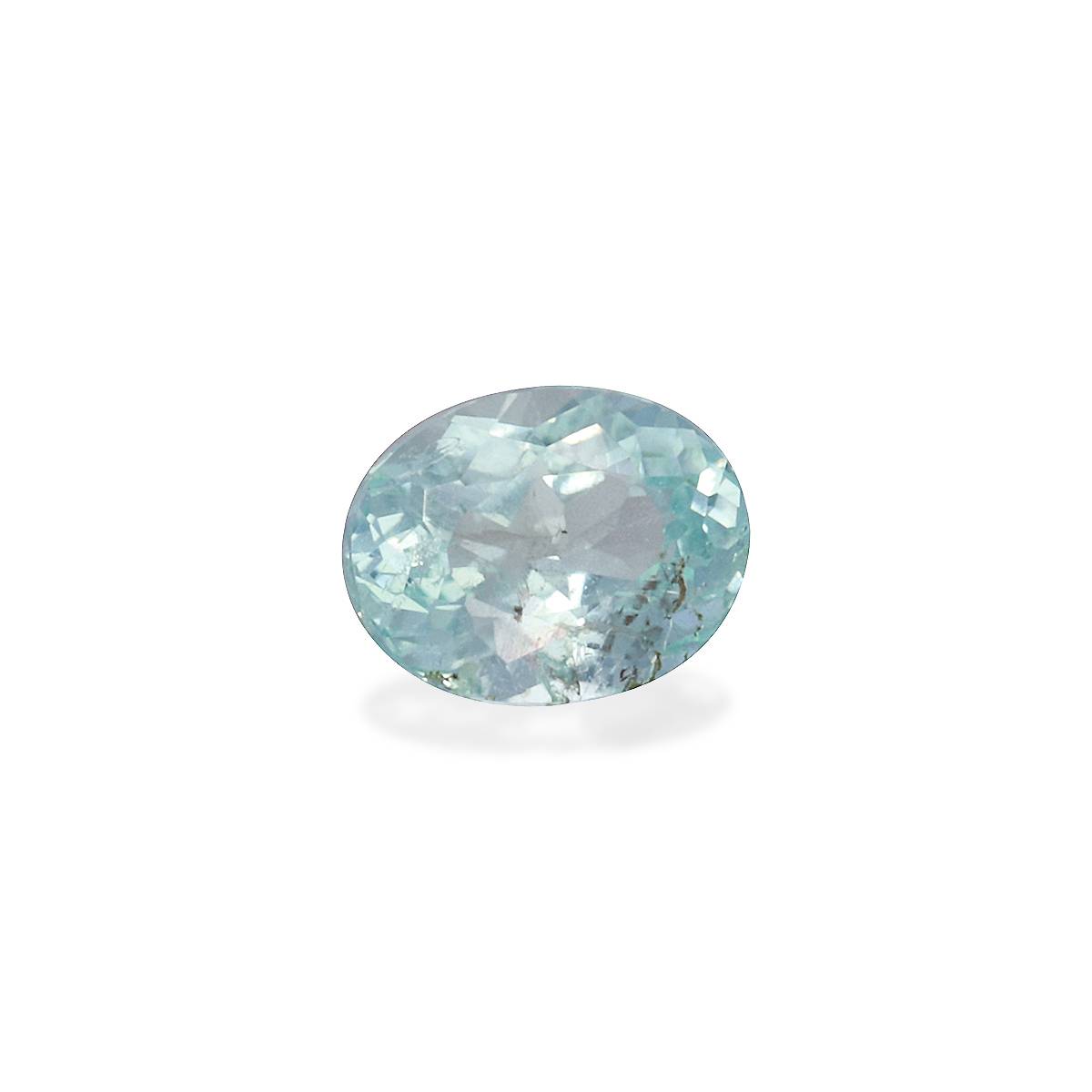sky blue paraiba tourmaline, 0.54ct oval cut — view 3
