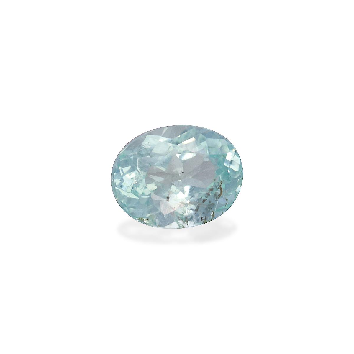 sky blue paraiba tourmaline, 0.54ct oval cut — view 3