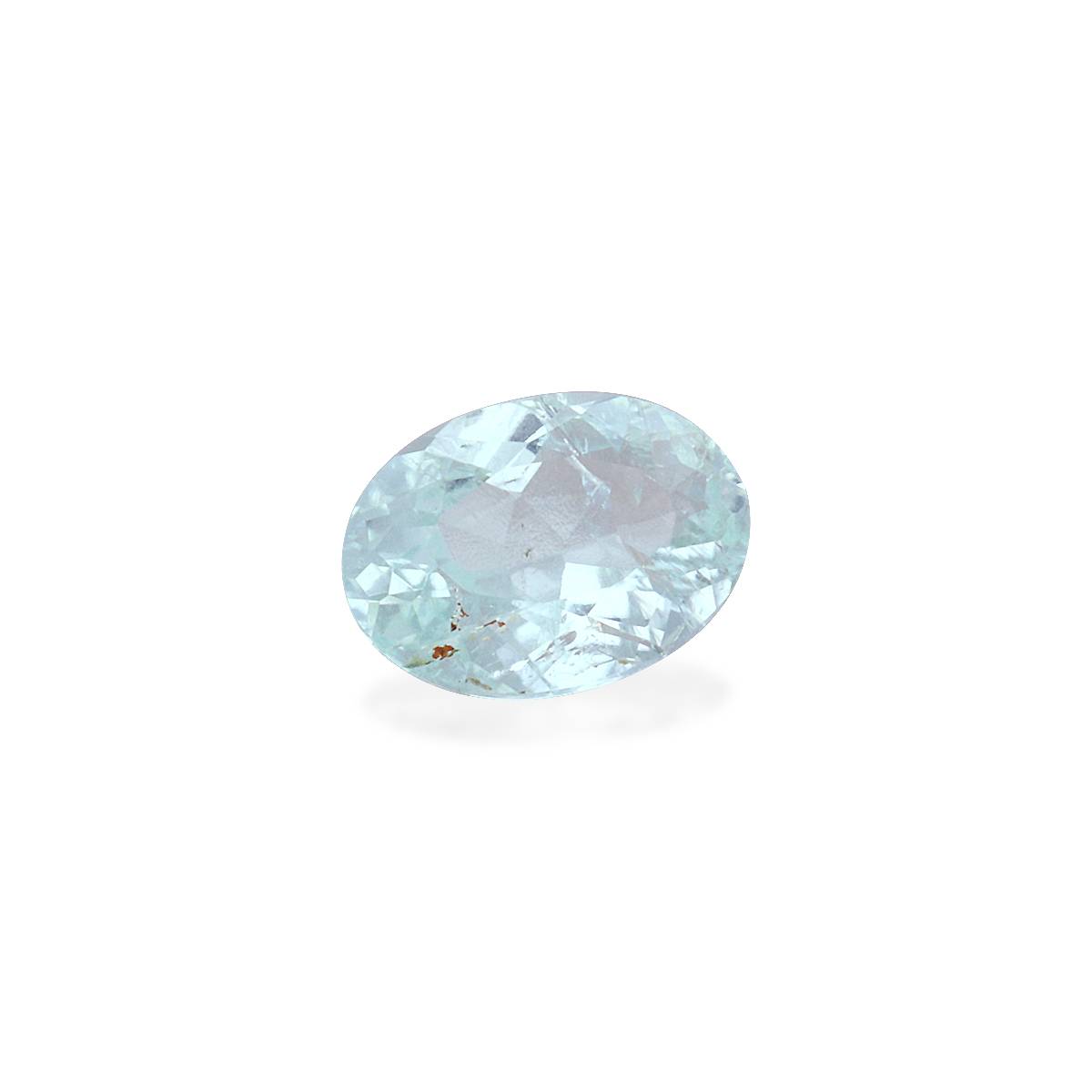 sky blue paraiba tourmaline, 0.57ct oval cut — view 3