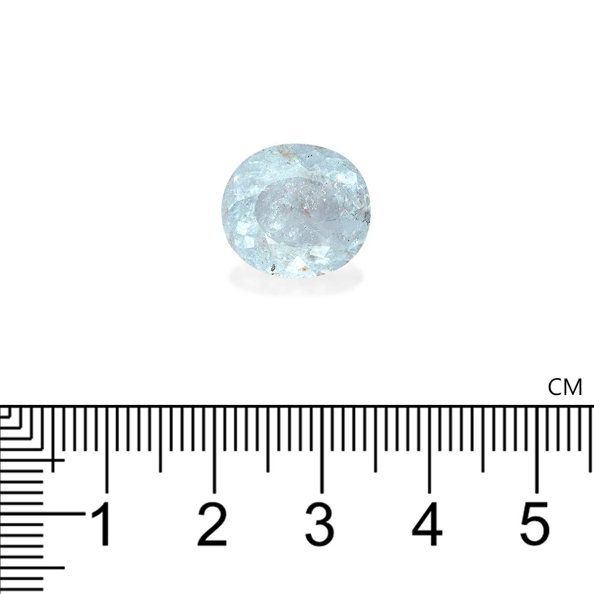 sky blue paraiba tourmaline, 7.15ct oval cut — view 4