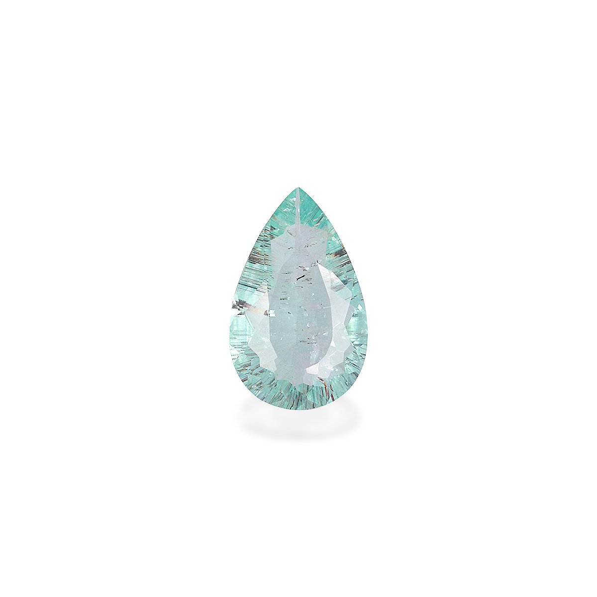 seafoam green paraiba tourmaline, 1.23ct pear cut — main view