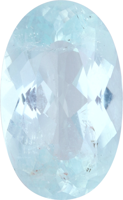 Oval cut paraiba tourmaline, 12.67 by 7.76 mm, shown at actual size