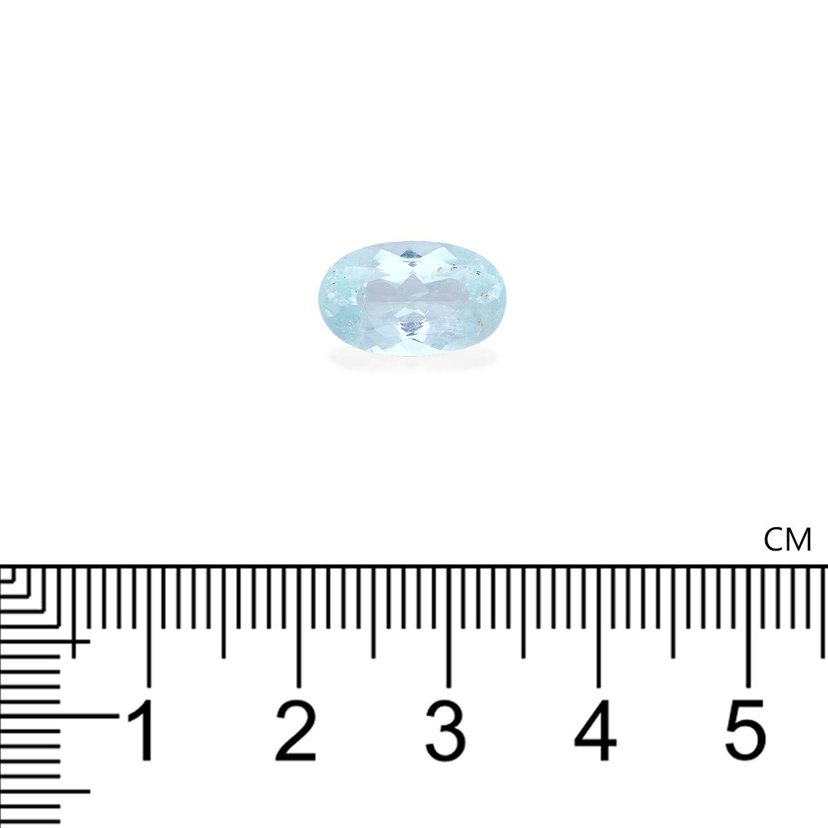 sky blue paraiba tourmaline, 3.22ct oval cut — view 4