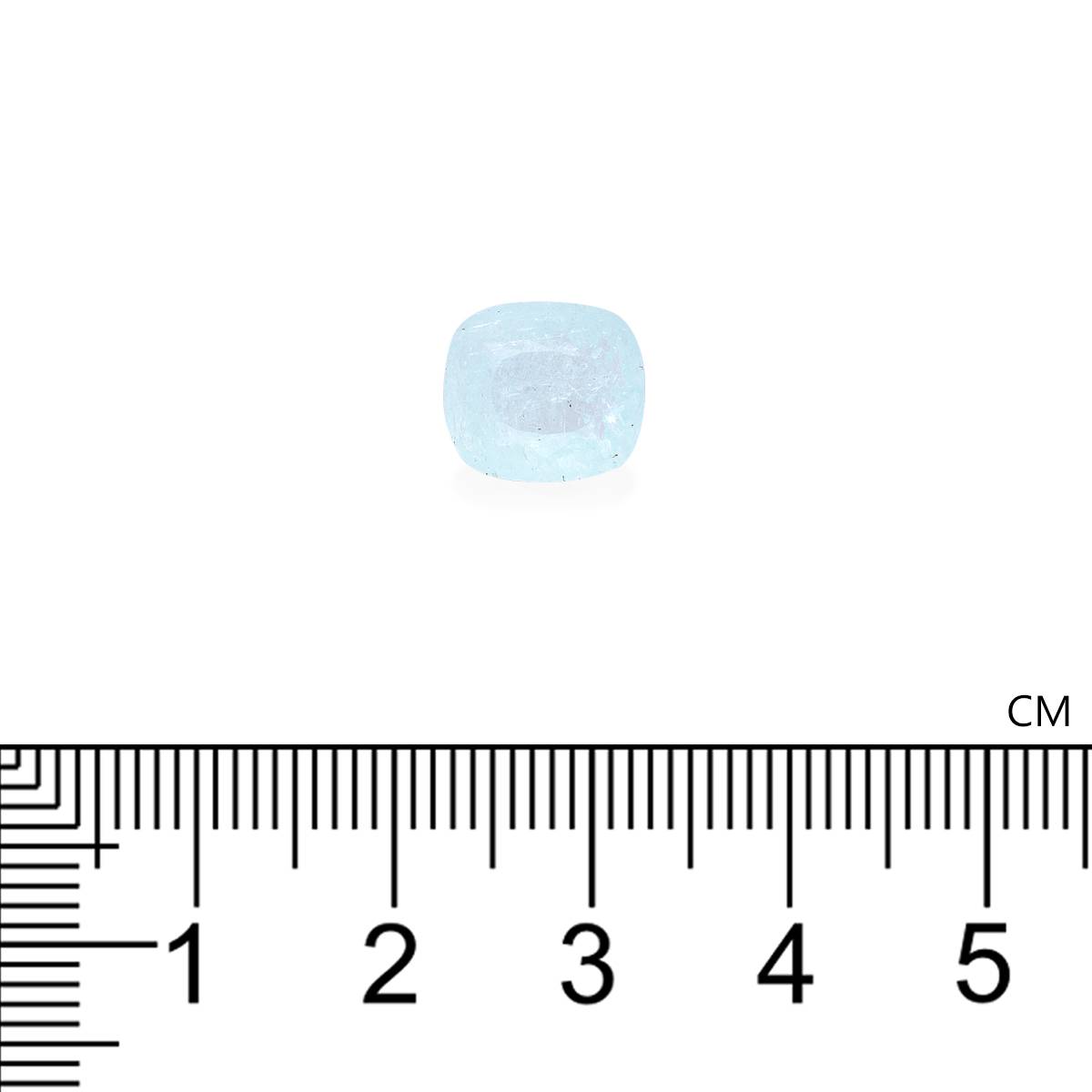 ice blue paraiba tourmaline, 2.9ct cushion cut — view 4