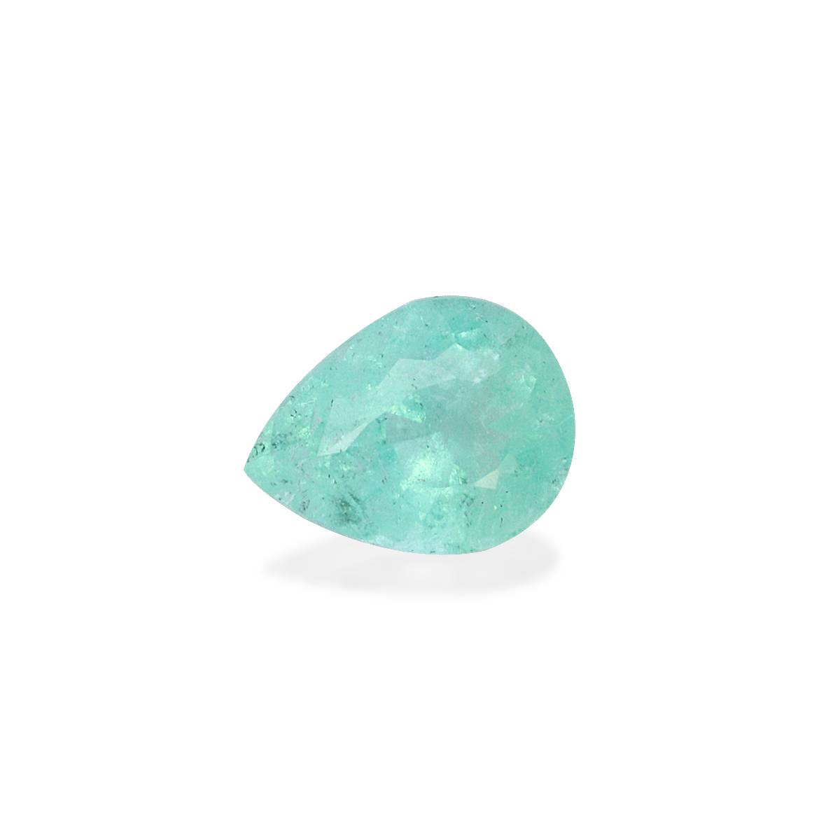 Neon blue paraiba tourmaline, 1.15ct pear cut — view 3