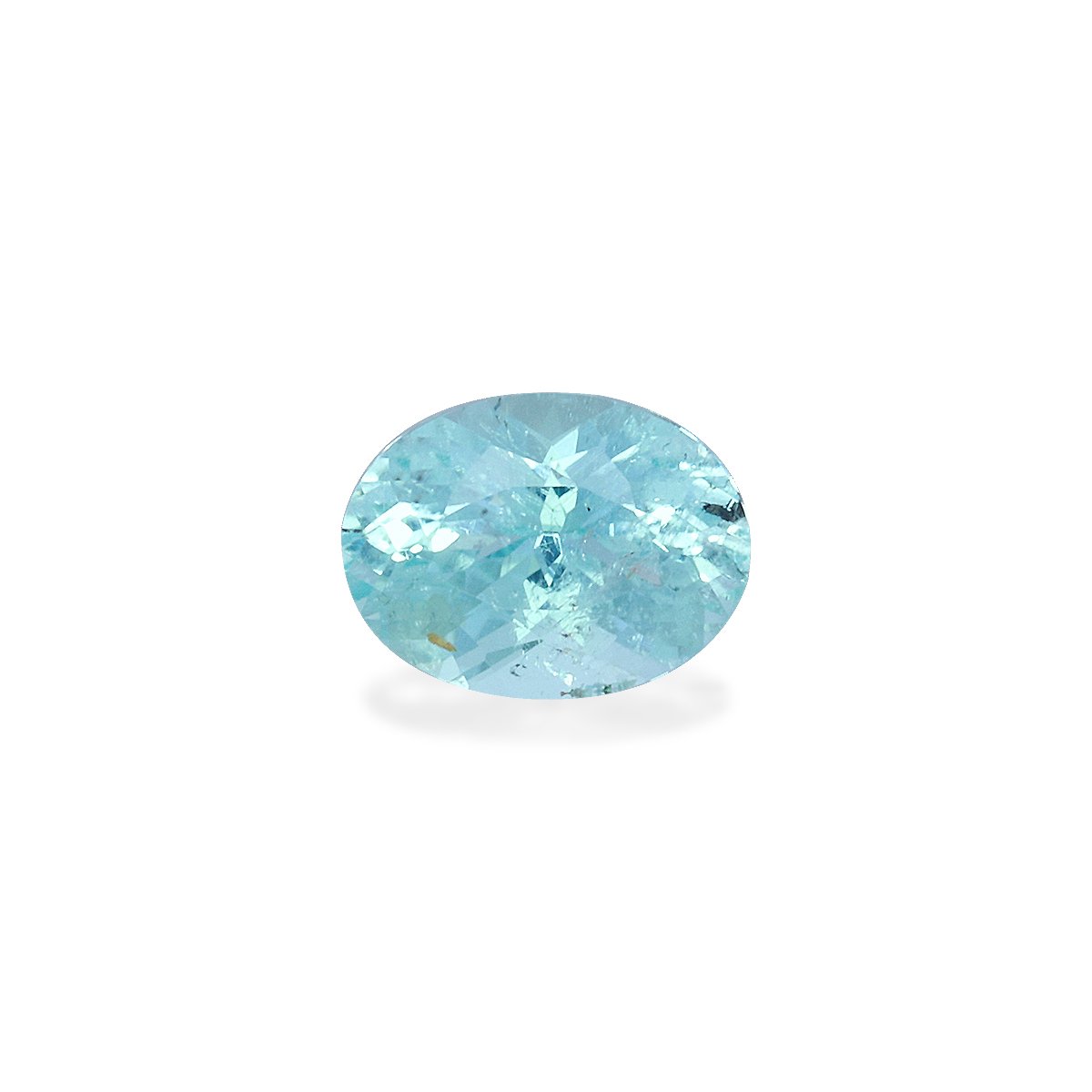 Neon blue paraiba tourmaline, 0.61ct oval cut — main view