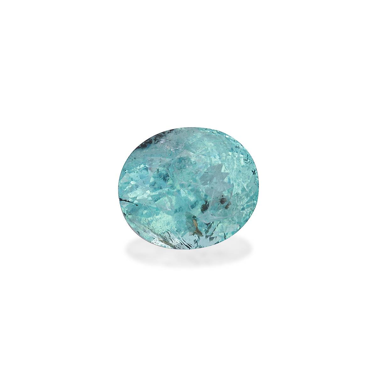 Neon blue paraiba tourmaline, 1.73ct oval cut — view 3