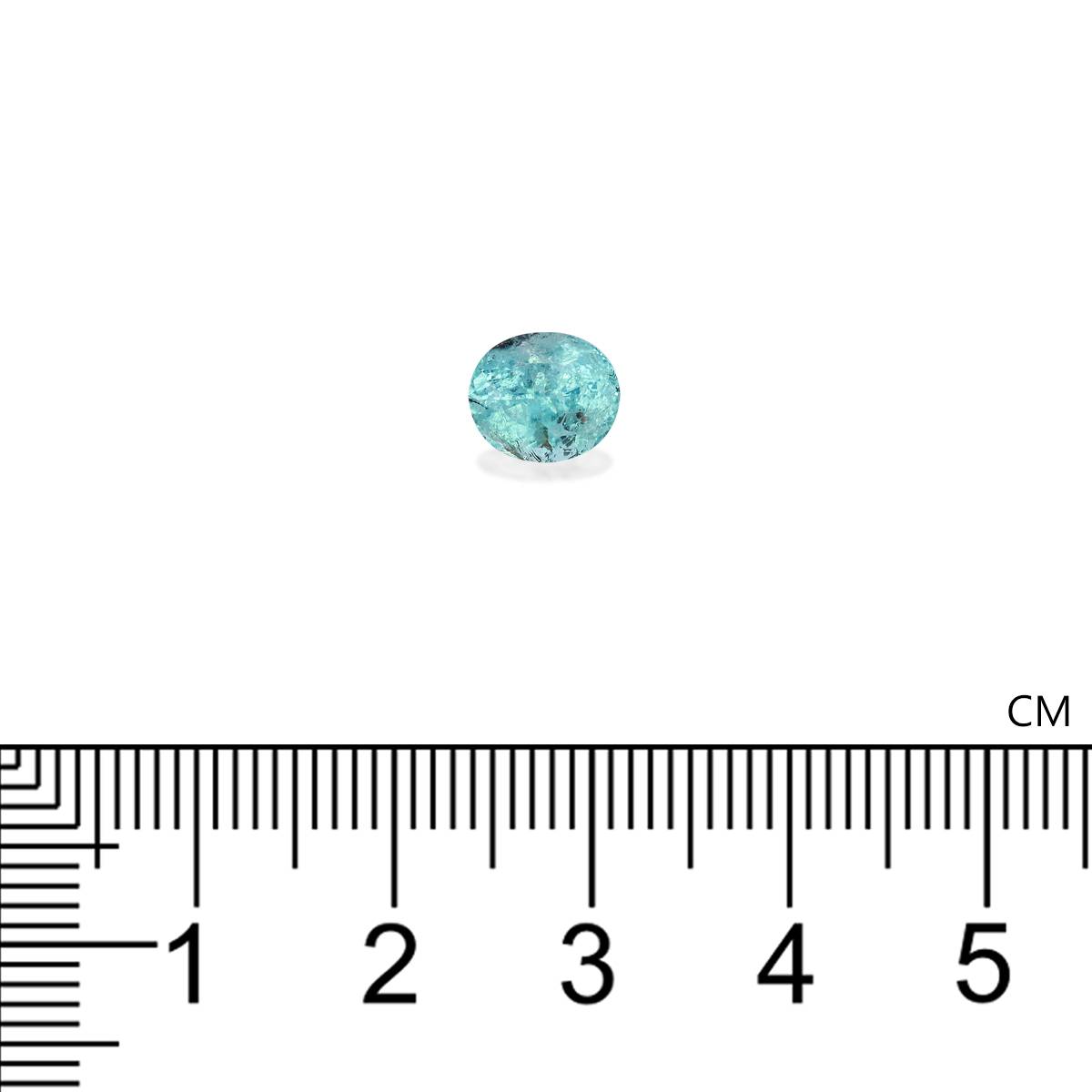 Neon blue paraiba tourmaline, 1.73ct oval cut — view 4