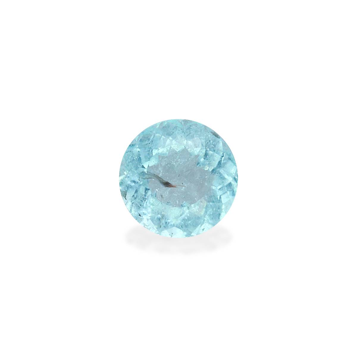 Neon blue paraiba tourmaline, 0.38ct round cut — main view